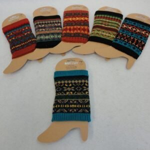 Knitted Boot Cuffs [aztec Print]
