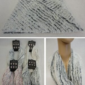 Plush Infinity Scarf [stripe Pattern]