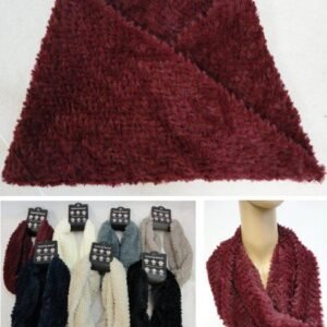 Plush Infinity Scarf [chevron Pattern]