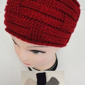 Hand Knitted Ear Band [cross Weave] Loop