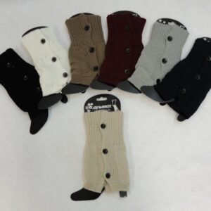 Knitted Boot Cuffs [3 Buttons]