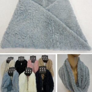 Plush Infinity Scarf [leopard Pattern]