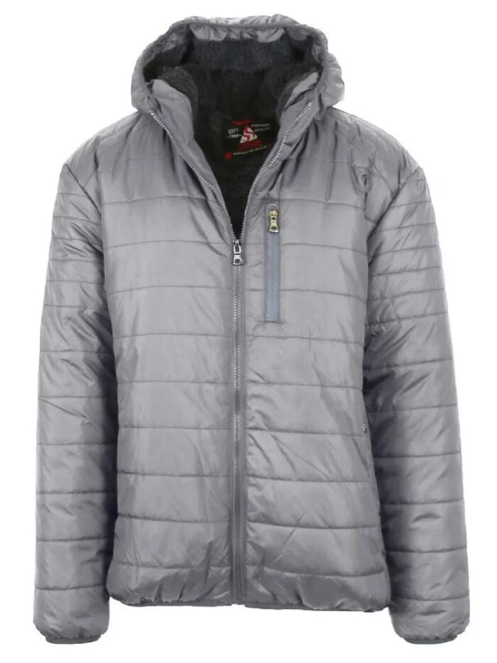 Men's Hooded Puffer Jacket, Assorted Sizes S-Xxl Heather