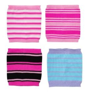 682729.jpg Bright Stripes Knitted Neck Warmers Set For Girls