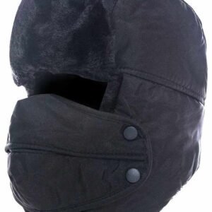 Aviator Hat With Fur Trim And Detachable Mask