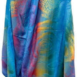685471_52_vlfs4.jpg Large Rose Rainbow Print Pashmina Scarves - Assorted