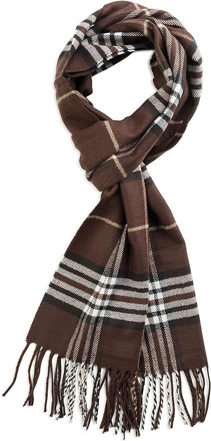 Plaid Soft Cashmere Feel Scarf