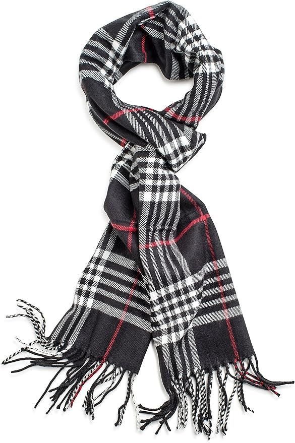 Plaid Soft Cashmere Feel Scarf
