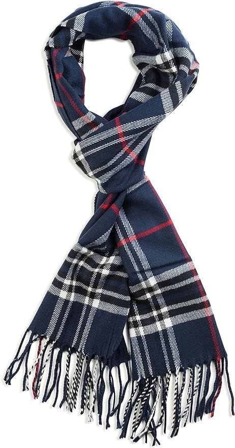 Plaid Soft Cashmere Feel Scarf