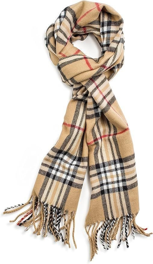 Plaid Soft Cashmere Feel Scarf