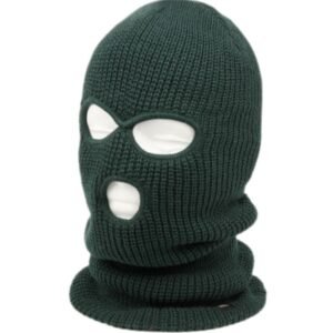 3 Holes Knit Winter Sports Mask Hunter Green