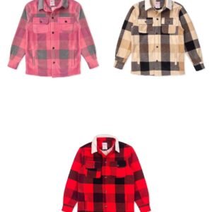 693940.jpg Girls Shirt Jacket With Sherpa Lining In Assorted Colors, Assorted Sizes 6-16