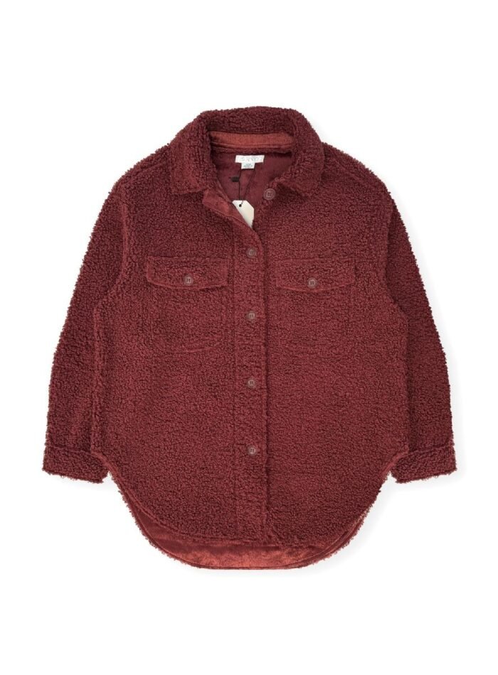 693976.jpg Women's Sherpa Fleece Shirt Jacket