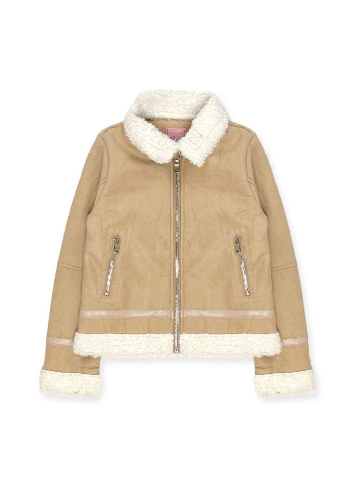 Ladies' Sherpa Lined Faux Shearling Jacket