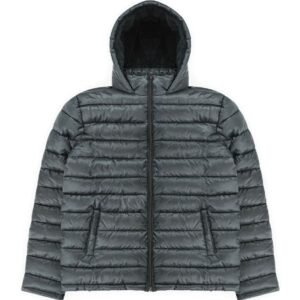 Men's Puffer Jacket With Hood Assorted Sizes S- Xl Gray