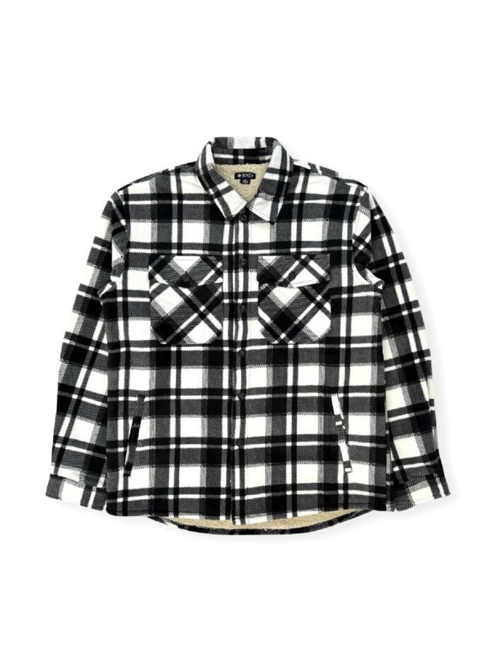Men's Shirt Jacket With Sherpa Lining