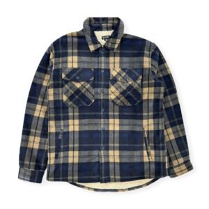 Men's Shirt Jacket With Sherpa Lining