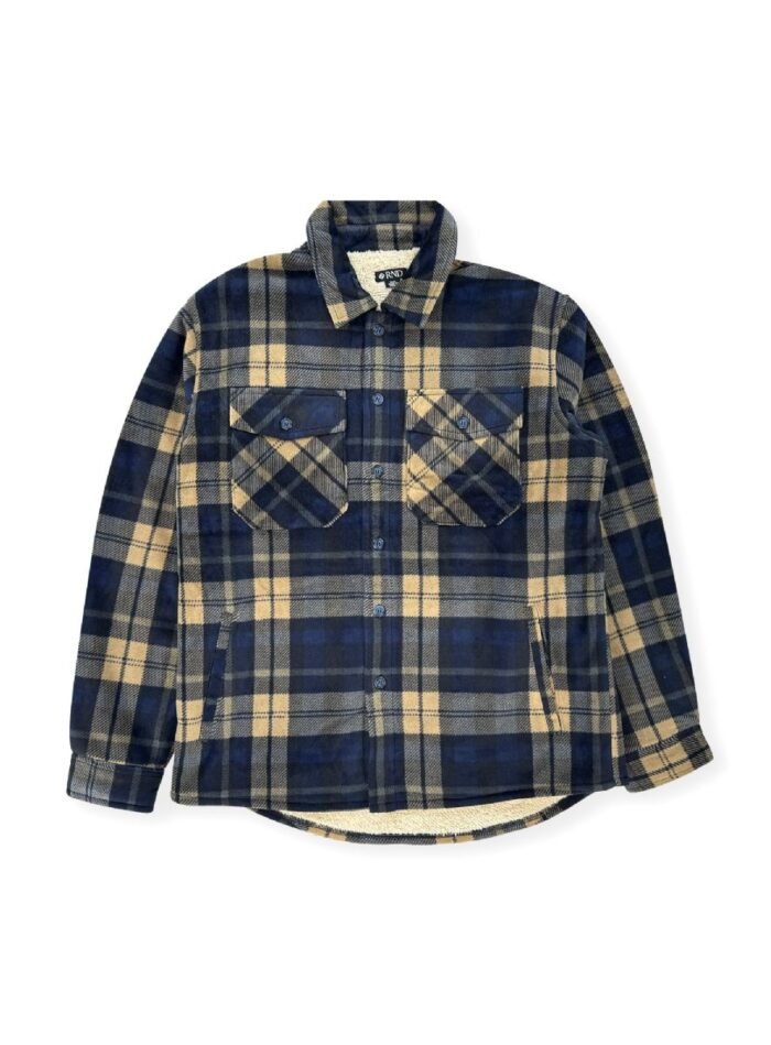 Men's Shirt Jacket With Sherpa Lining