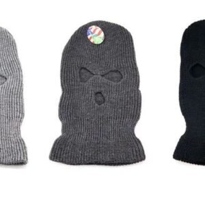 Thermal Knit Full Face Cover - Grey, Charcoal, & Black