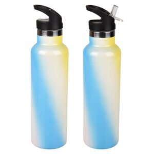 703247_34_vlfs4.jpg 12 pieces XxX- Double Wall Ss Sports Bottle W/straW-Glossy Gradient 20 - Drinking Water Bottle