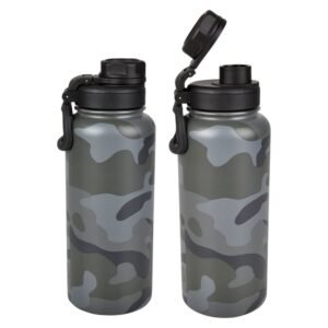 703251_34_vlfs4.jpg 12 pieces XxX- Double Wall Ss Camo Sports Bottle 34 Oz. 12/ - Drinking Water Bottle
