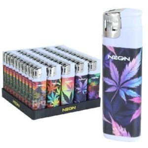 150 Pieces 50-Piece Neon Electronic Lighter Display Cannabis - Lighters
