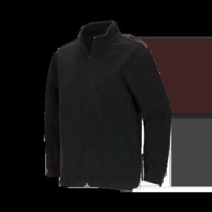 Boys Polar Fleece Full Zip Jacket Water Resistant Lining Black