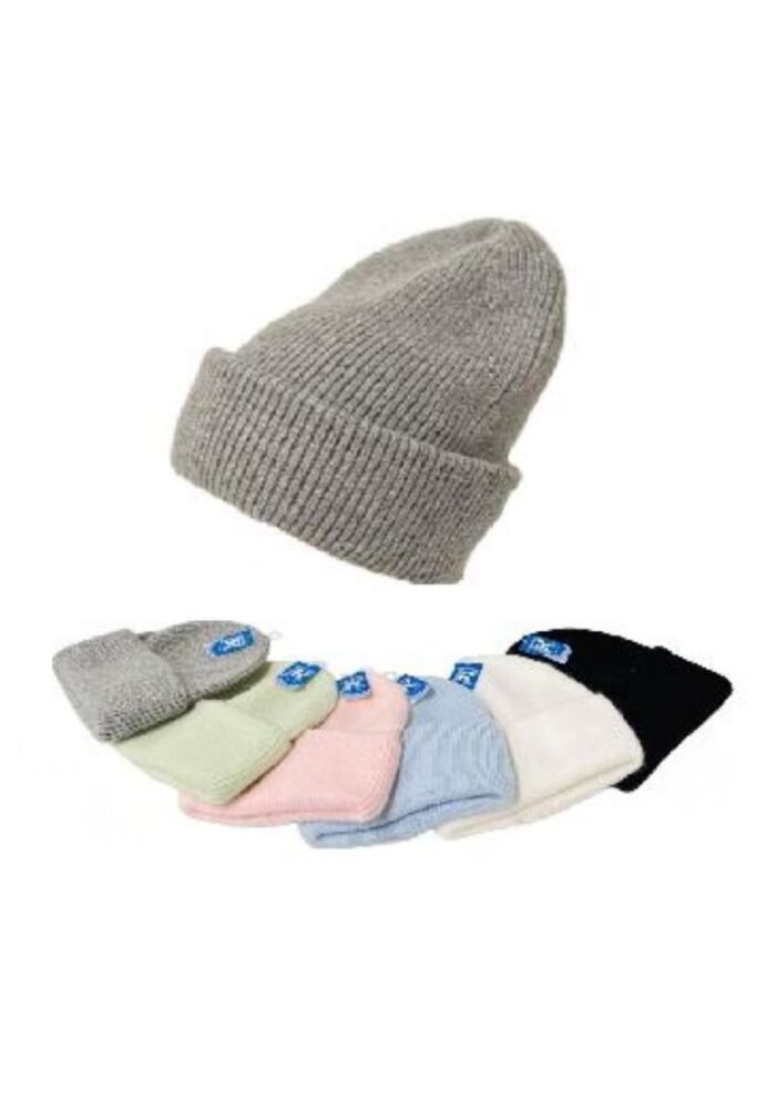 Ladies Super Soft Double Fold Knit Hat Wide Cuff