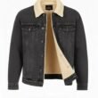 709190.jpg Men's Sherpa Lined Denim Jacket