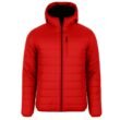 Men's Sherpa-Lined Hooded Puffer Jacket Red