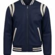 Men's Faux Leather Bomber Jacket