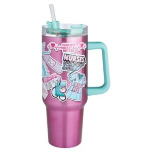 20 pieces 40-Ounce Stainless Steel Travel Mug - Nurse - Drinking Water Bottle