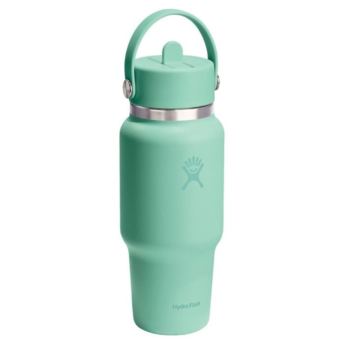 24 pieces Hydroflask Wide Mouth Travel Bottle With Flex Straw Cap - Mermaid Green - Drinking Water Bottle