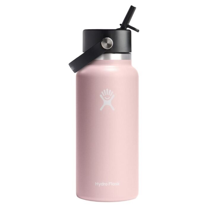 24 pieces Hydro Flask 32oz Wide Flex Straw Cap - Trillium Pink - Drinking Water Bottle