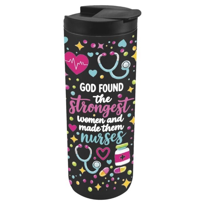 24 pieces Nurse Inspirational 20oz Stainless Steel Slim Travel Tumbler - Drinking Water Bottle
