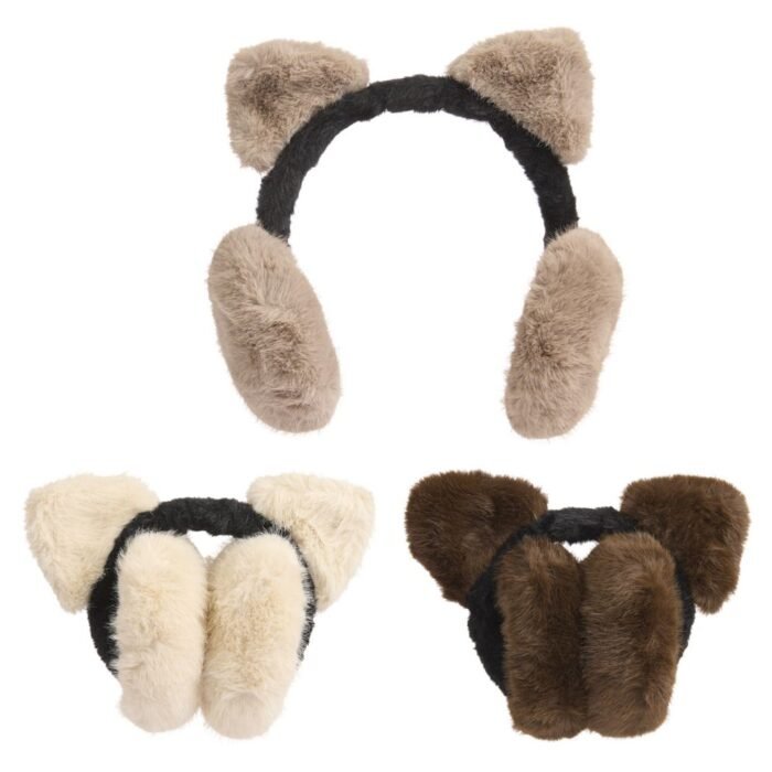 Women's Faux Fur Cat Ear Earmuffs