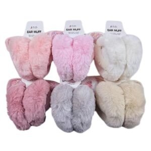 Fur Earmuffs With Sequin Design In Assorted Colors