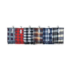 Adults Plaid Fleece Winter Scarf