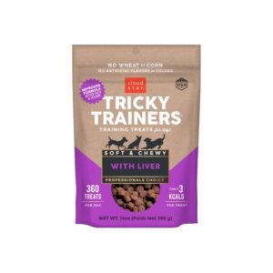 cloud_star_14oz_chicken_liver.jpg Cloud Star Chewy Tricky Trainers - Chicken Liver 14 oz.