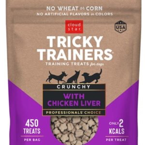 cs14200_crtt_liver_650pix_3.jpg Cloud Star Crunchy Tricky Trainers - Chicken Liver 8 oz