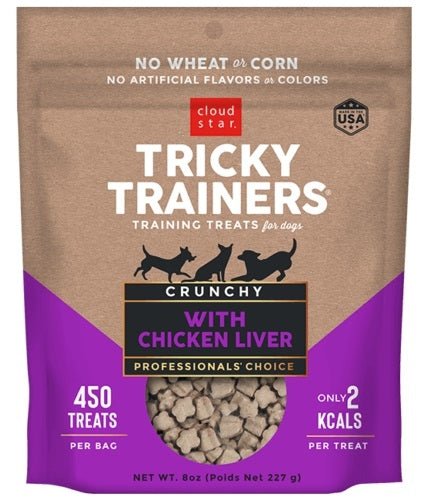 Cloud Star Crunchy Tricky Trainers - Chicken Liver 8 oz