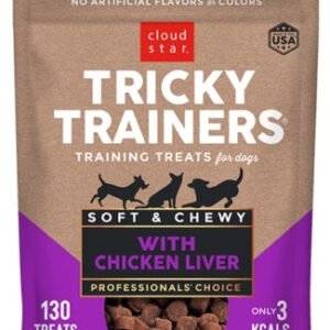 cs16200_chtt_liver_650pix_4.jpg Cloud Star Chewy Tricky Trainers - Chicken Liver 5 oz.
