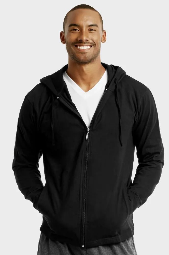 Et Tu Men's Cotton Jersey Zipper Hoodie Jacket