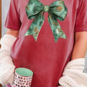 hpvjit-1717-bay-sm-garlandgreencoquettebow-hpv-127320.jpg Garland Green Coquette Bow Comfort Colors Adult Ring-Spun Cotton Tee