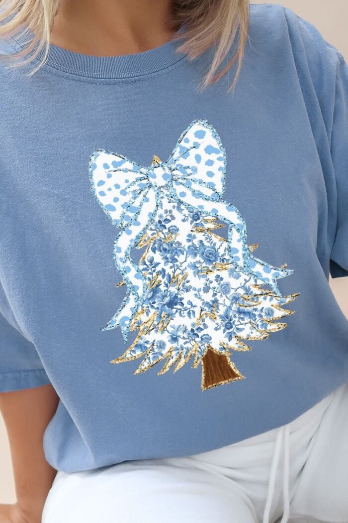 hpvjit-1717-blossom-sm-bluechinoiserietree-hpv-554927.jpg Blue Chinoiserie Tree Comfort Colors Adult Ring-Spun Cotton Tee