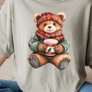 hpvjit-1717-blossom-sm-christmaswishesbear-hpv-161332.jpg Christmas Wishes Bear Comfort Colors Adult Ring-Spun Cotton Tee