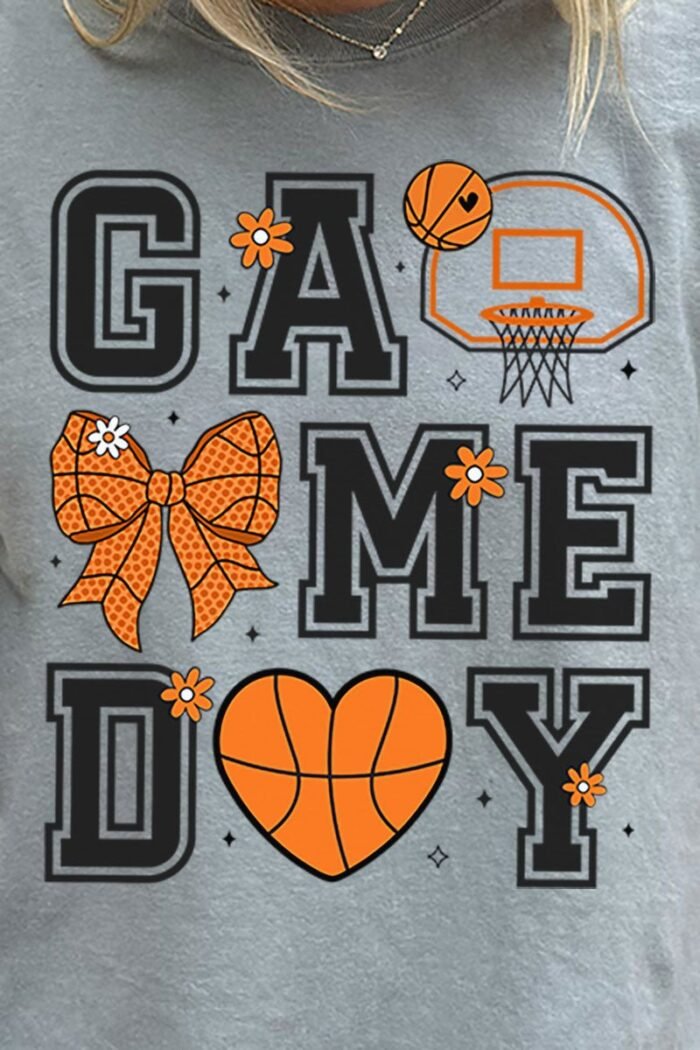 Basketball Game Day Comfort Colors Adult Ring-Spun Cotton Tee