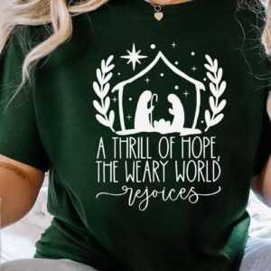 Thrill Of Hope Nativity Short Sleeve Relaxed Fit T-Shirt