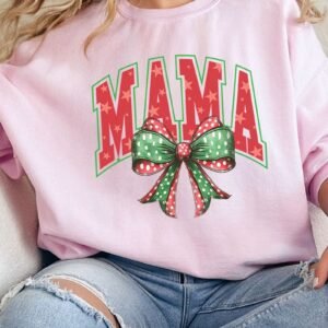 Arched Red And Green Mama Unisex NuBlend Crew Sweatshirt