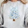 Blue Chinoiserie Tree Unisex NuBlend Crew Sweatshirt